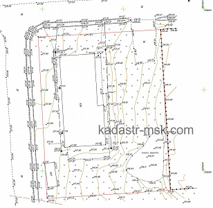 Топографическая съёмка масштаба 1:200 в г. Одинцово